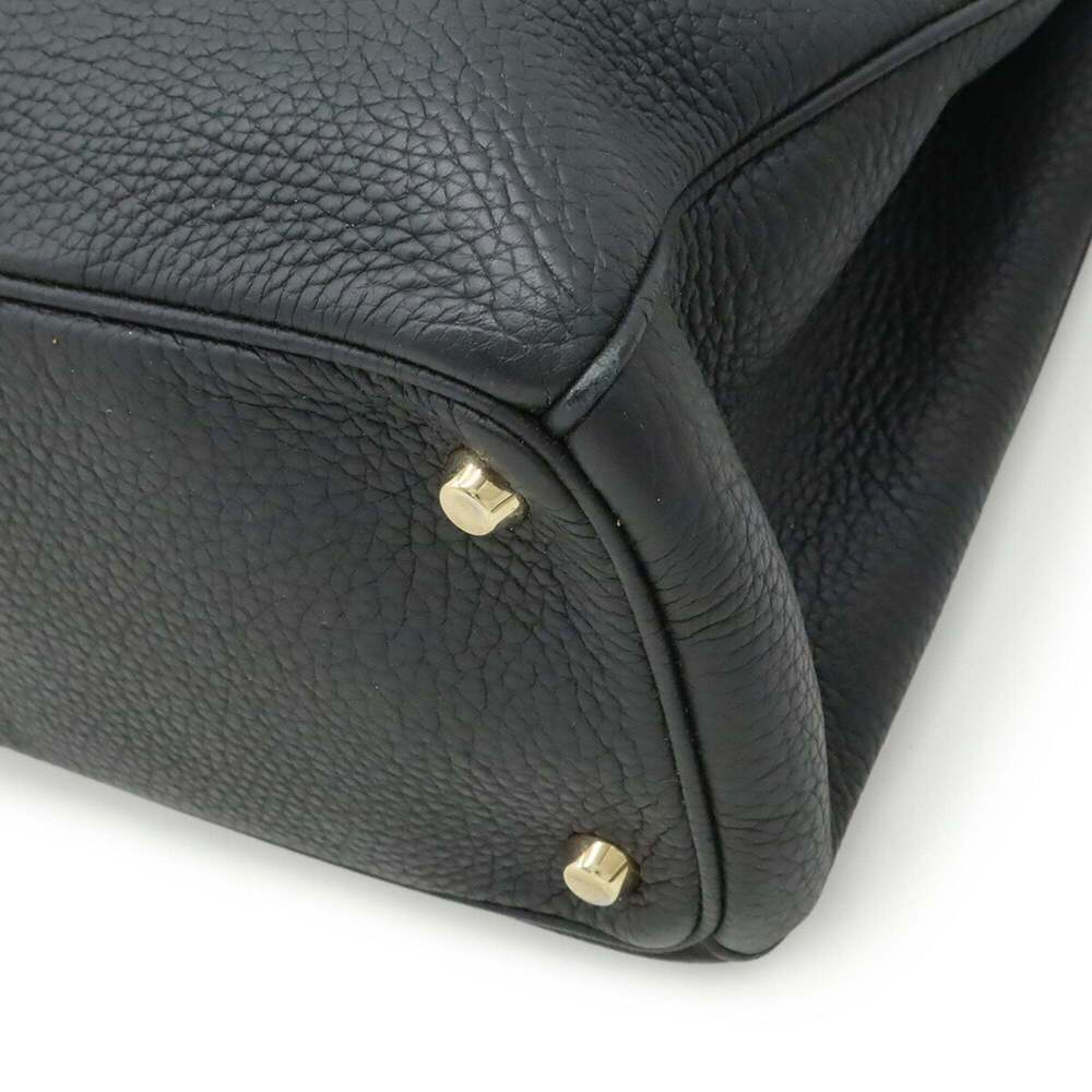 CHRISTIAN DIOR Black Leather Shoulder Bag - Picture 4 of 10